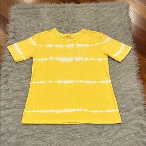 ZYIA Active Iracus Hendrix Yellow Tye Dye Tee